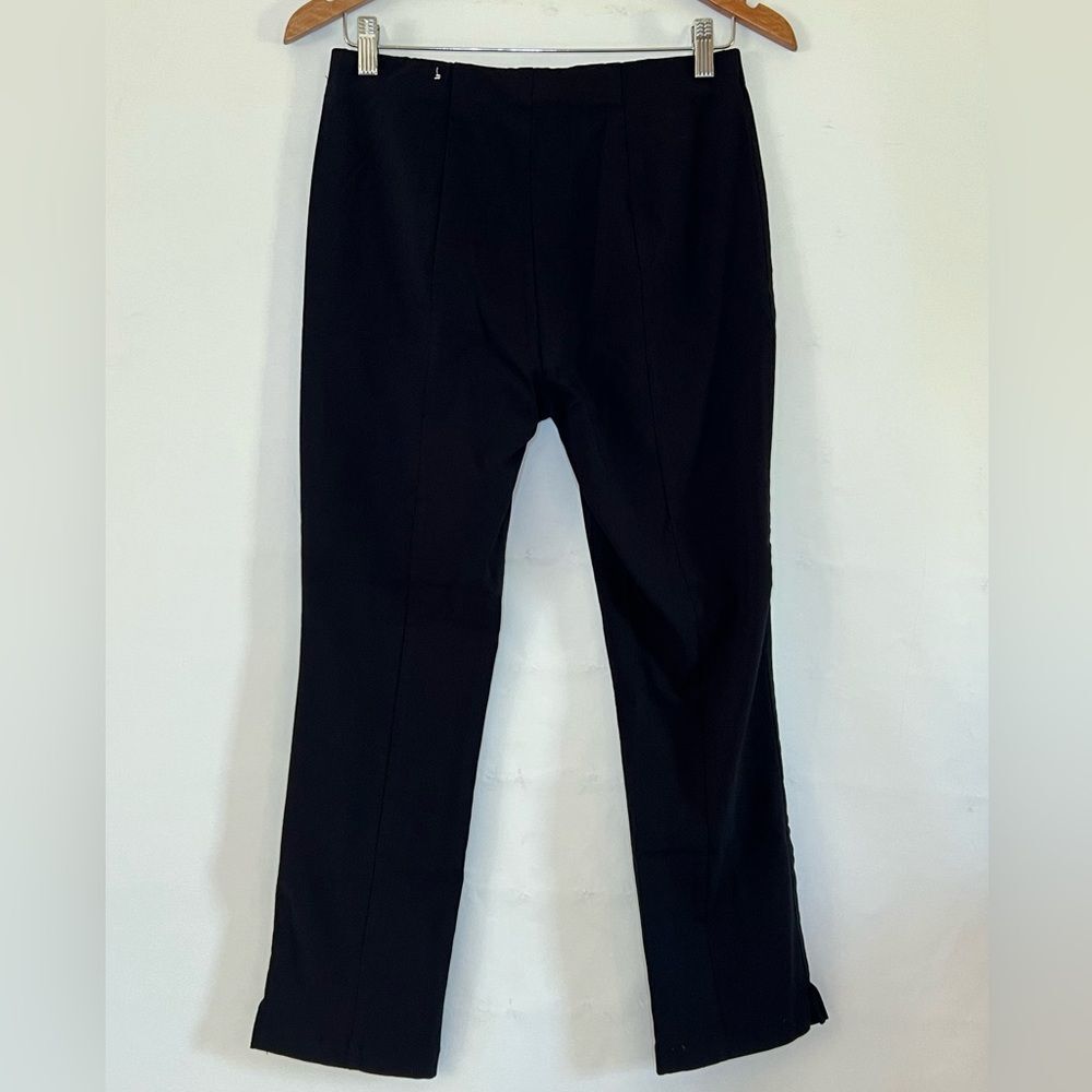 POPSUGAR Black Flared Dress Pants Workwear Women’s Size Medium W/ Front Seem - Picture 3 of 6